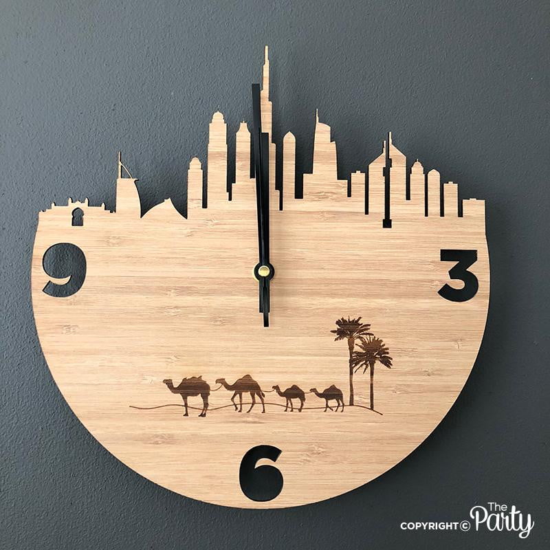 Dubai skyline clock – The Party, Dubai