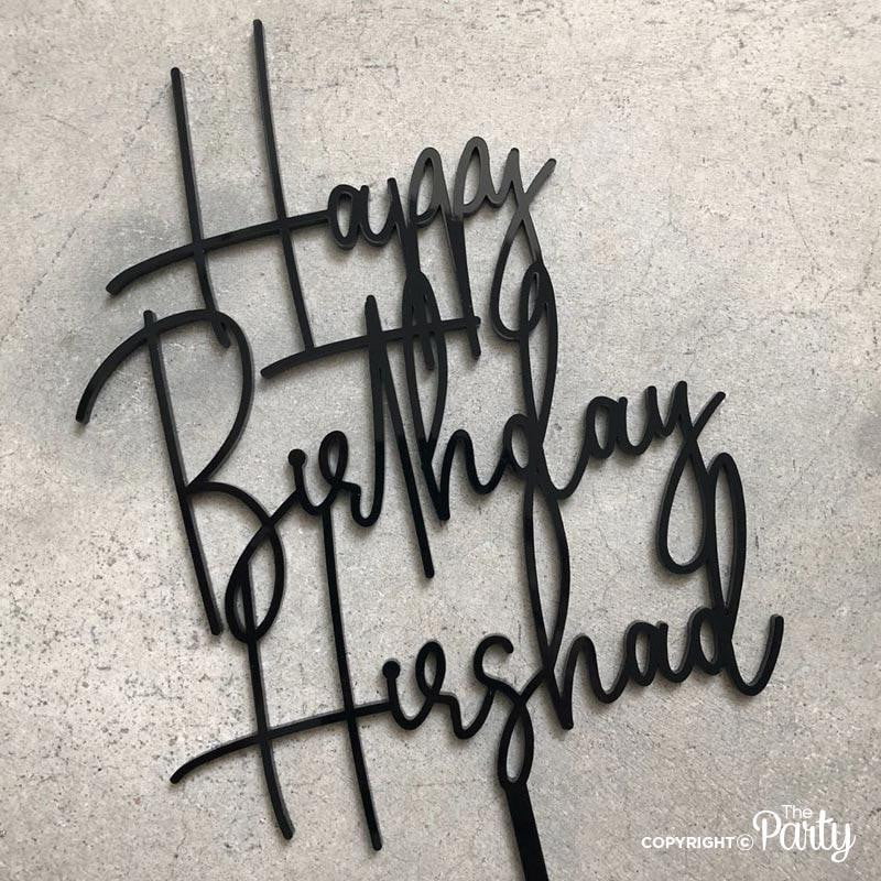 Happy Birthday cake topper – The Party, Dubai