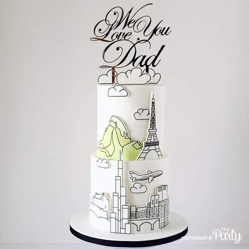 We love you Dad cake topper – The Party, Dubai