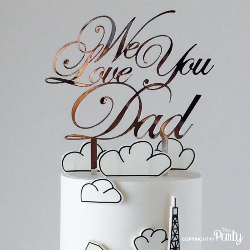 We love you Dad cake topper – The Party, Dubai