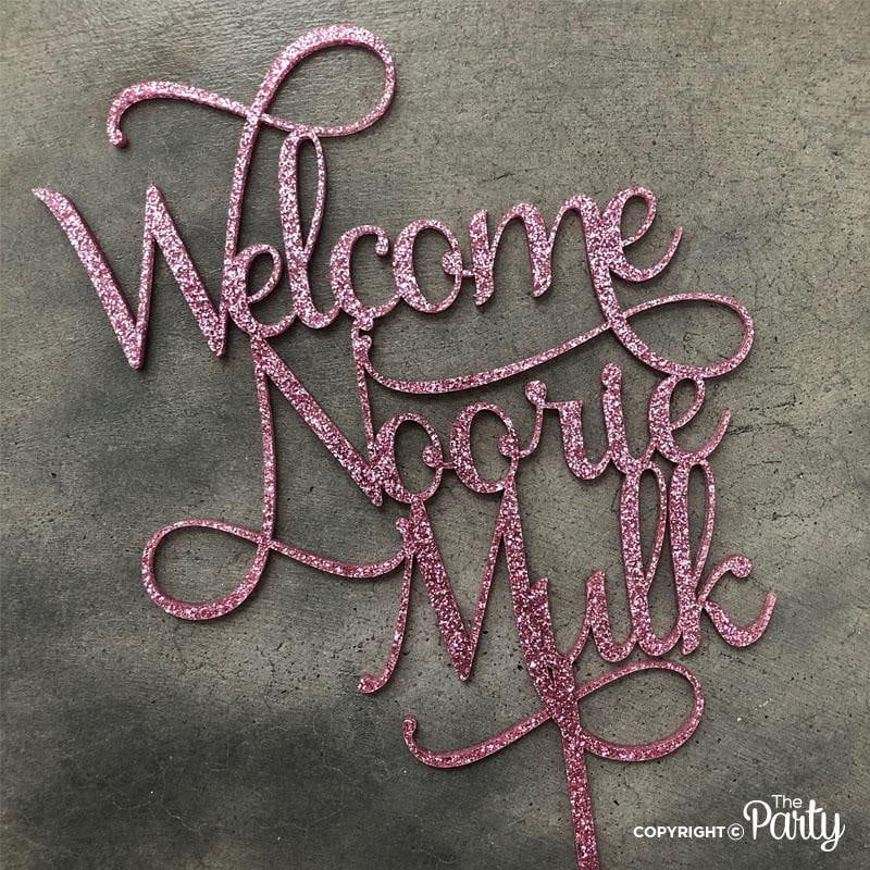 Welcome cake topper – The Party, Dubai