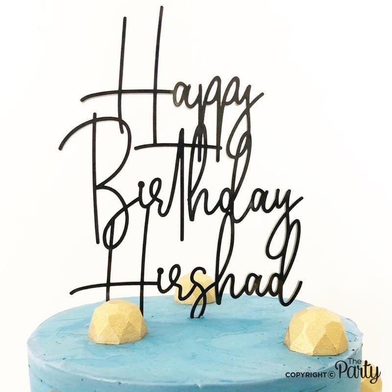 Happy Birthday cake topper – The Party, Dubai