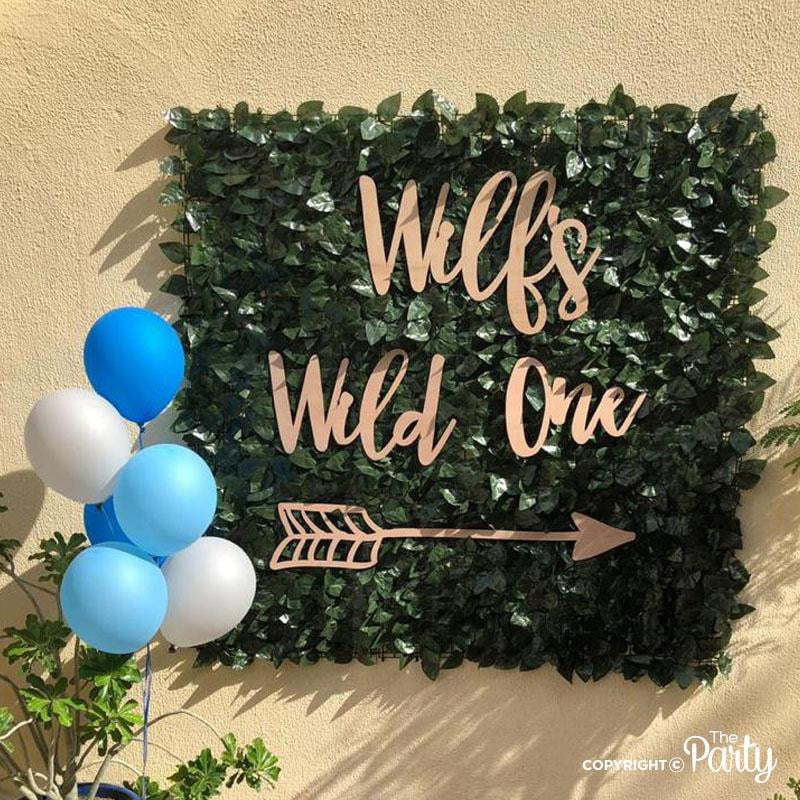 Wild One sign – The Party, Dubai